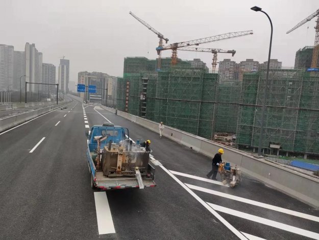 青州市道路标线施工